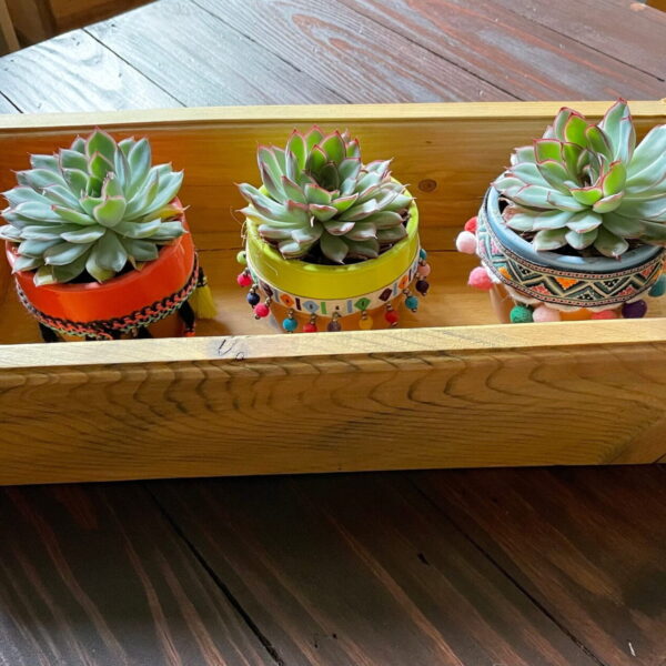 Wooden box made from recycled pine wood / Handmade wooden storage box from reclaimed timber