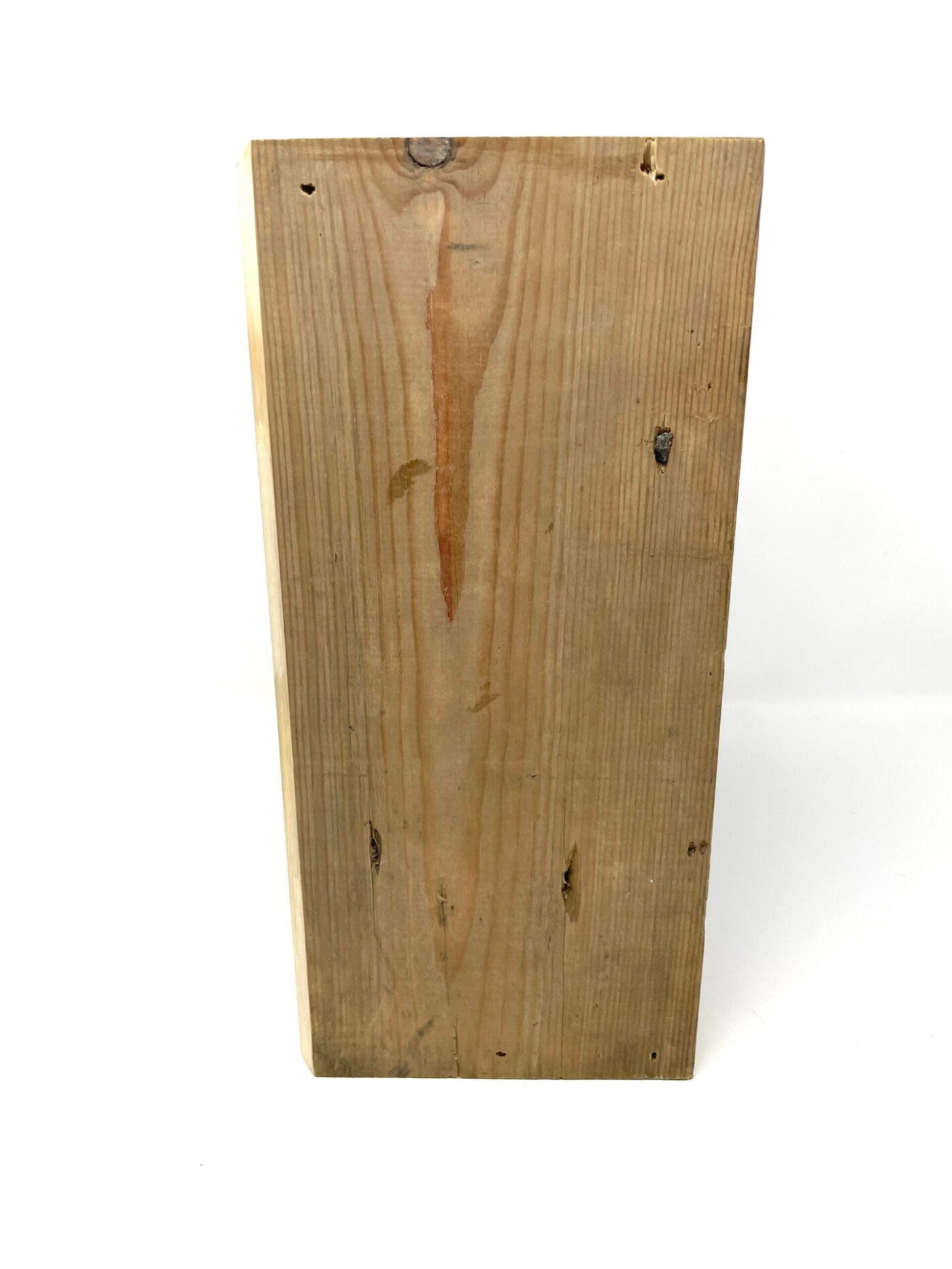 Reclaimed Pine Cube Mirror Shelf — in use
