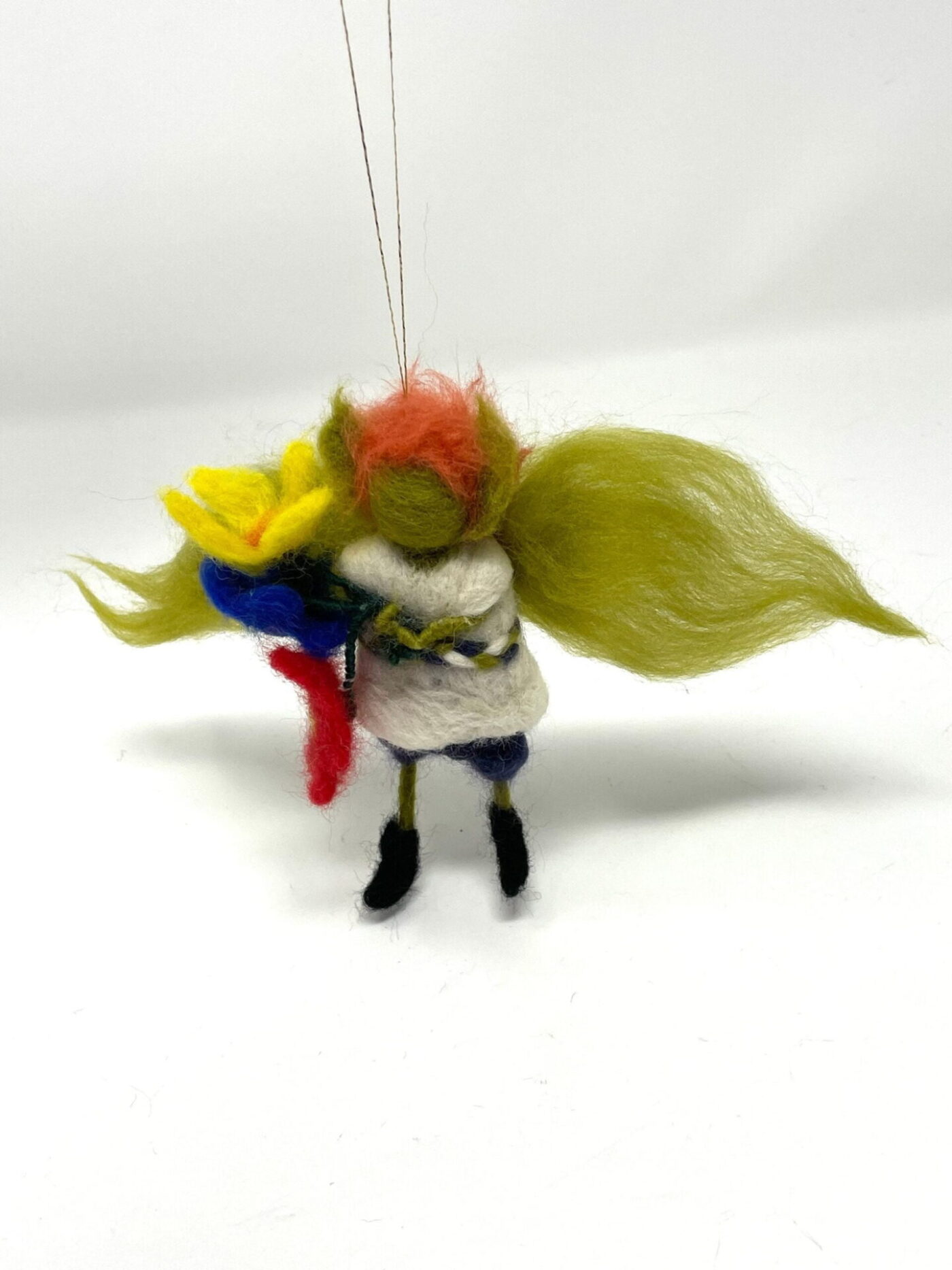 Ginger Garden Elf with Flowers — top view