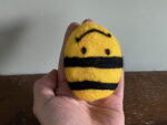 Bumble bee Hand felted dove soap bar / yellow and black soap bar / Mother’s Day gift