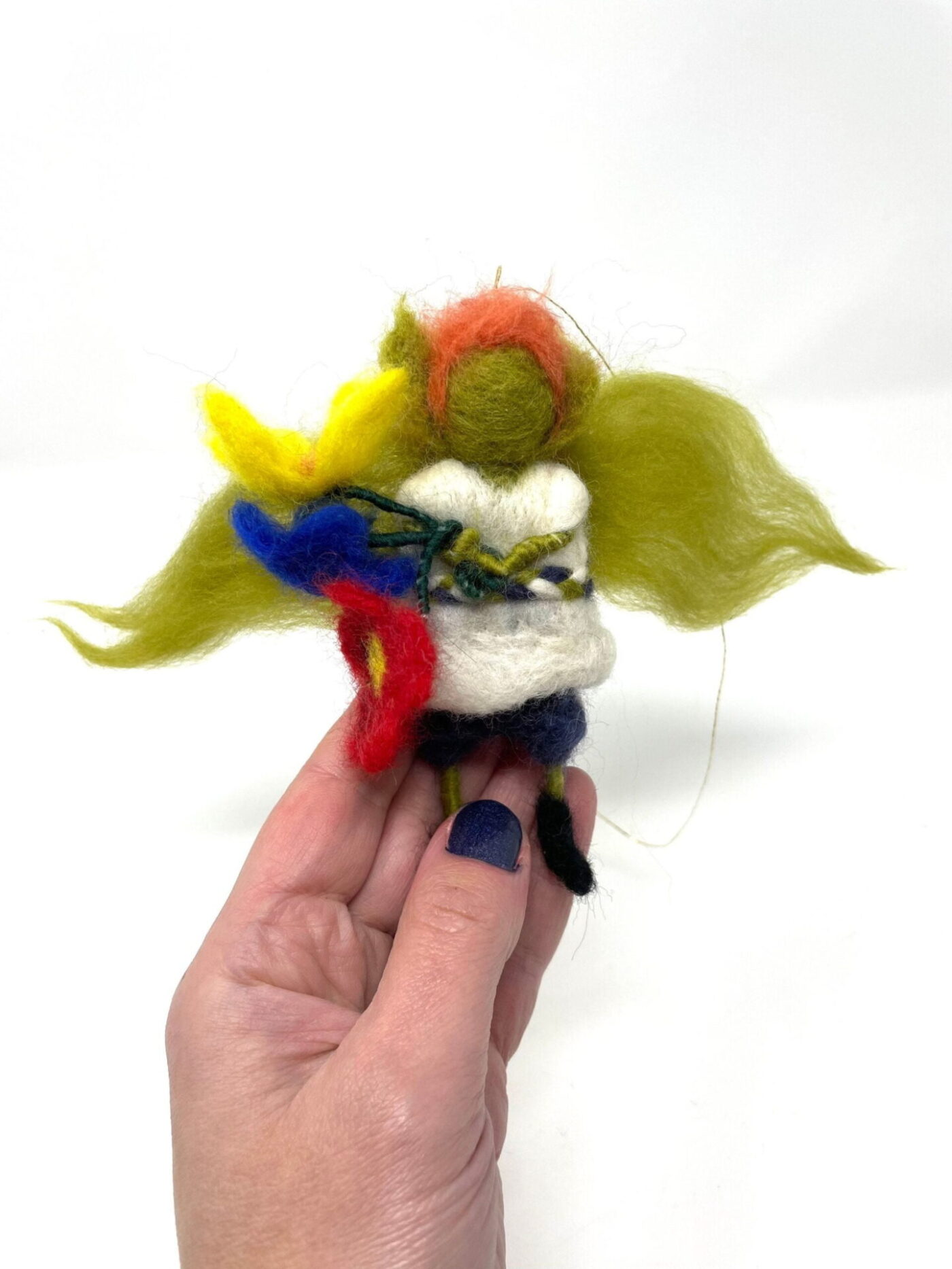 Ginger Garden Elf with Flowers — close-up