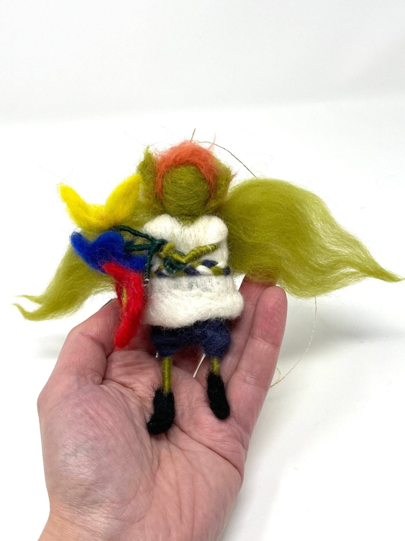 Ginger Garden Elf with Flowers — styling detail