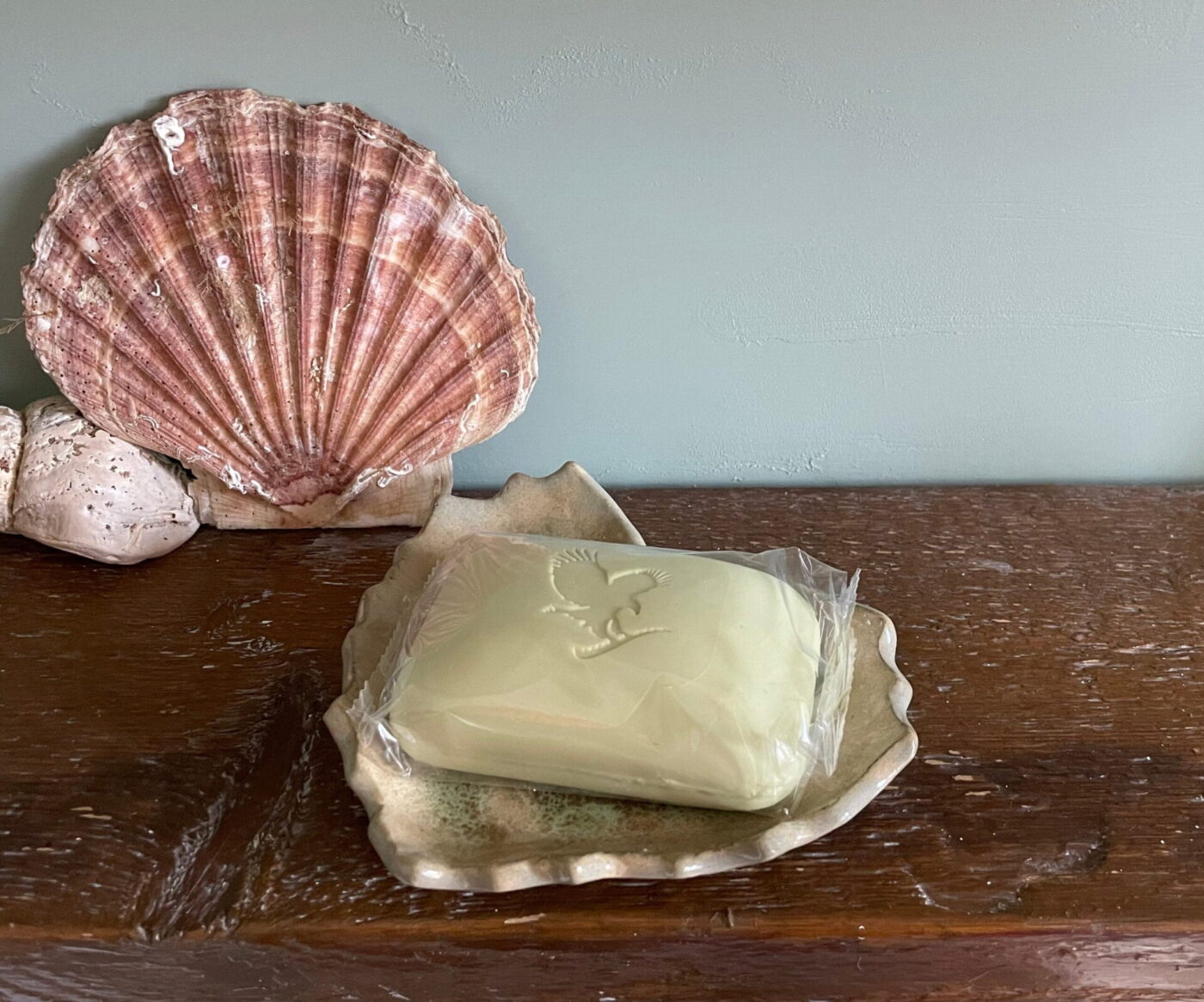 Autumn Leaf Ceramic Soap & Trinket Dish — side view