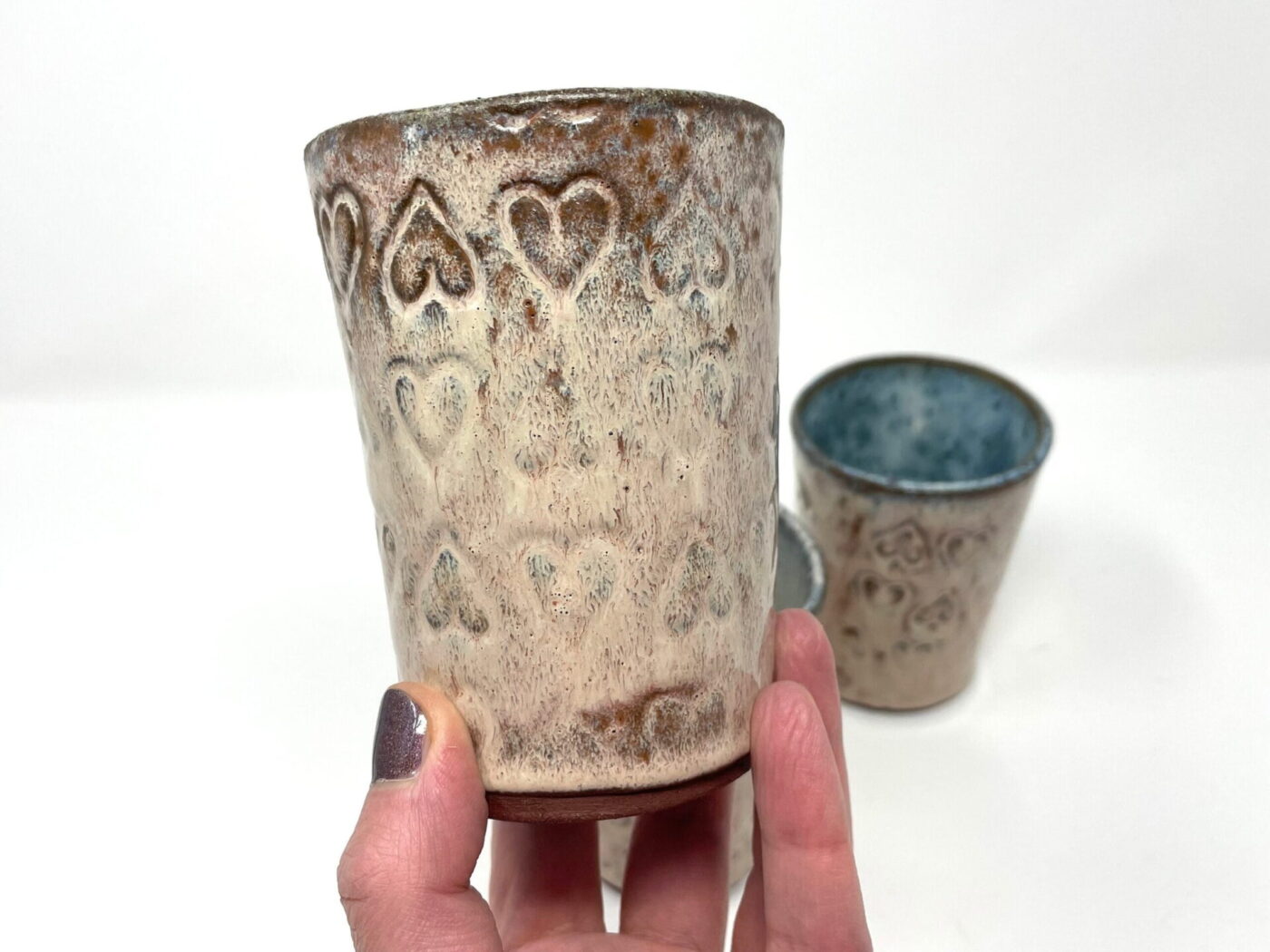 il_fullxfull.5095735483_t8hz.jpg Light Pink Heart Ceramic Tumblers (Set of 2)
