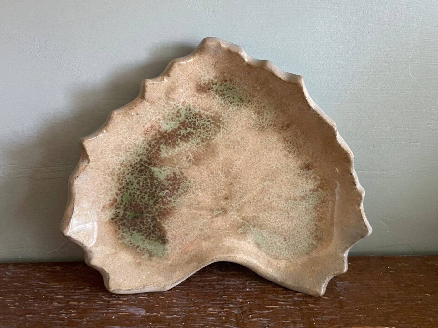 Autumn Leaf Ceramic Soap & Trinket Dish — styling detail