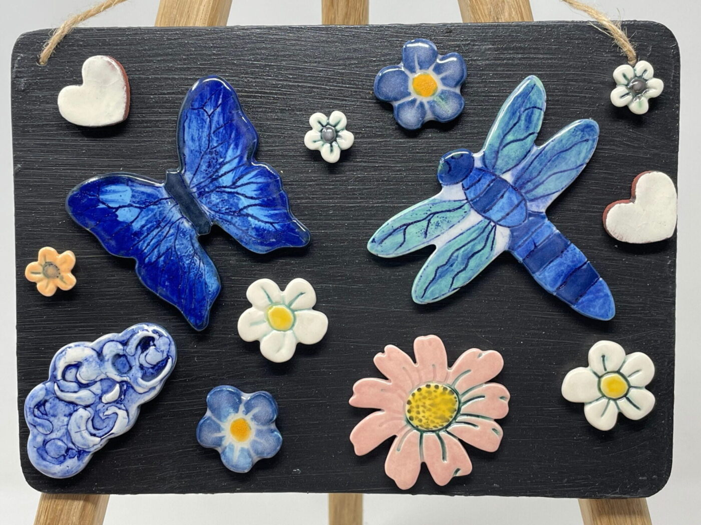Cobalt Butterfly & Dragonfly Magnet Set