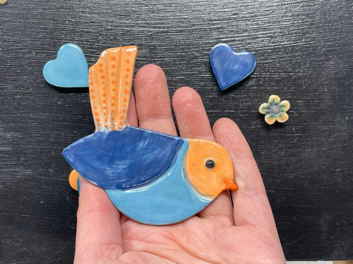 Nature Ceramic Magnet Set — detail view
