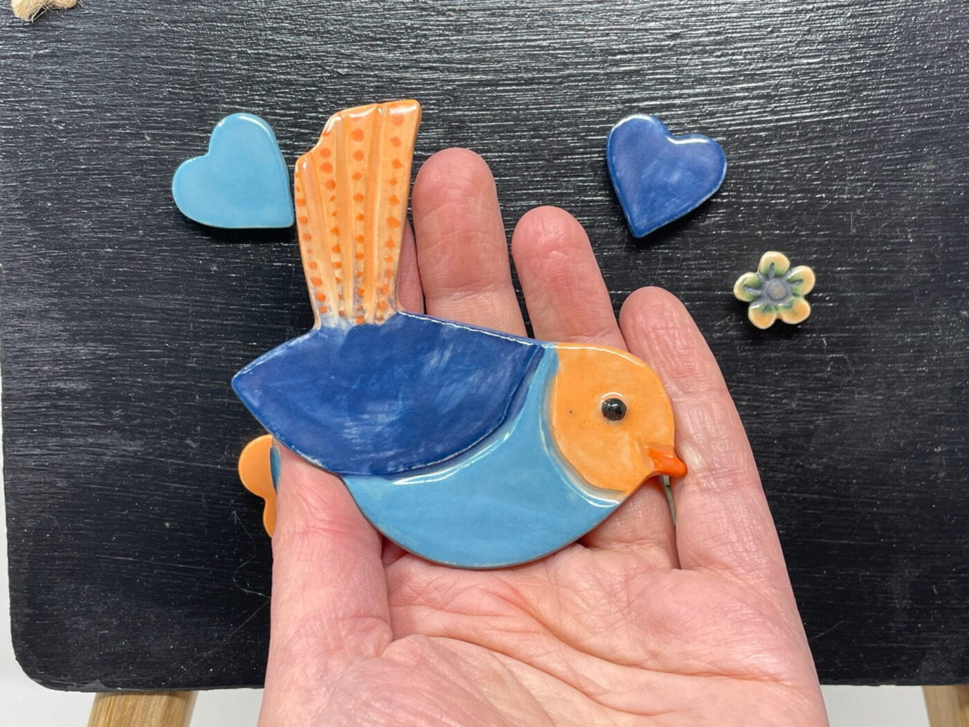 Nature Ceramic Magnet Set — close-up