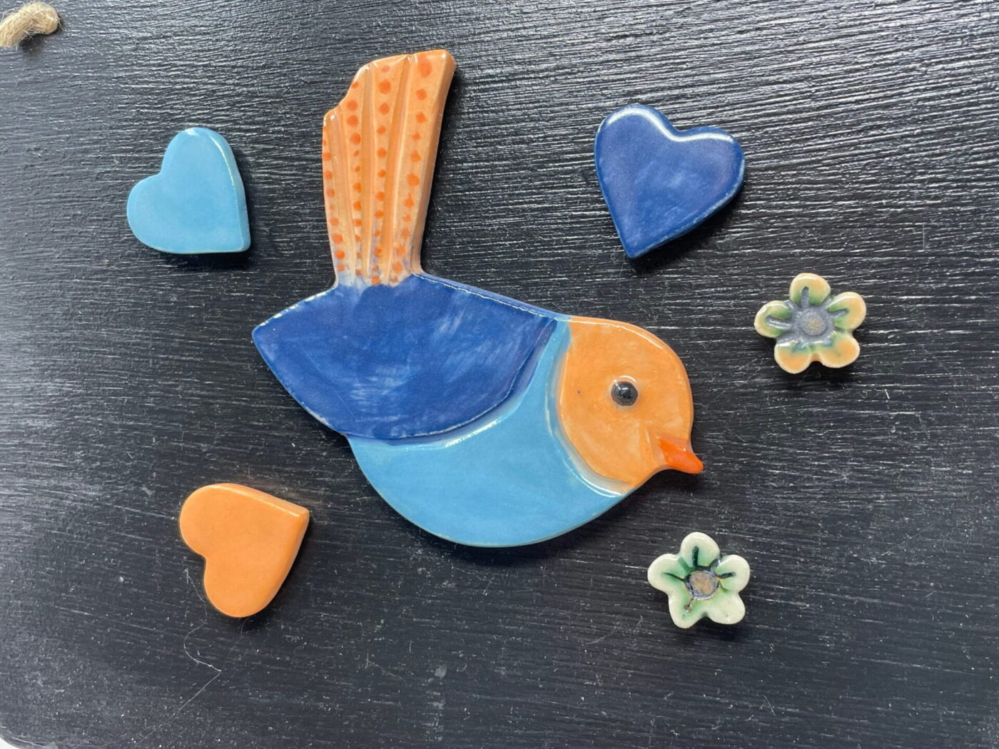 Nature Ceramic Magnet Set — back view