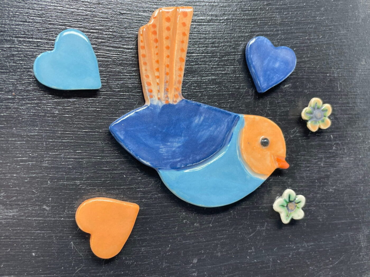 Nature Ceramic Magnet Set — top view