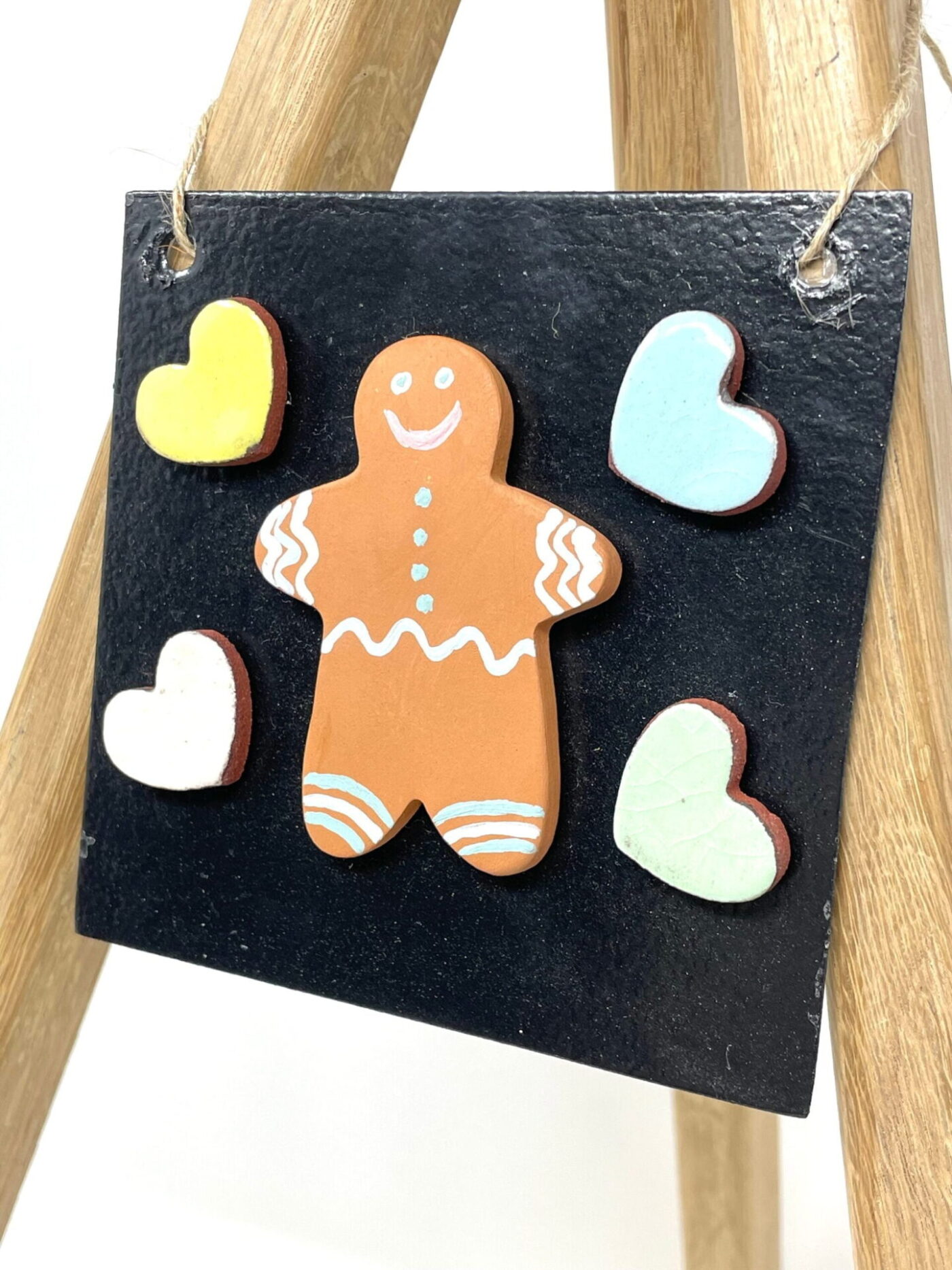 Gingerbread & Hearts Magnet Board Set — top view