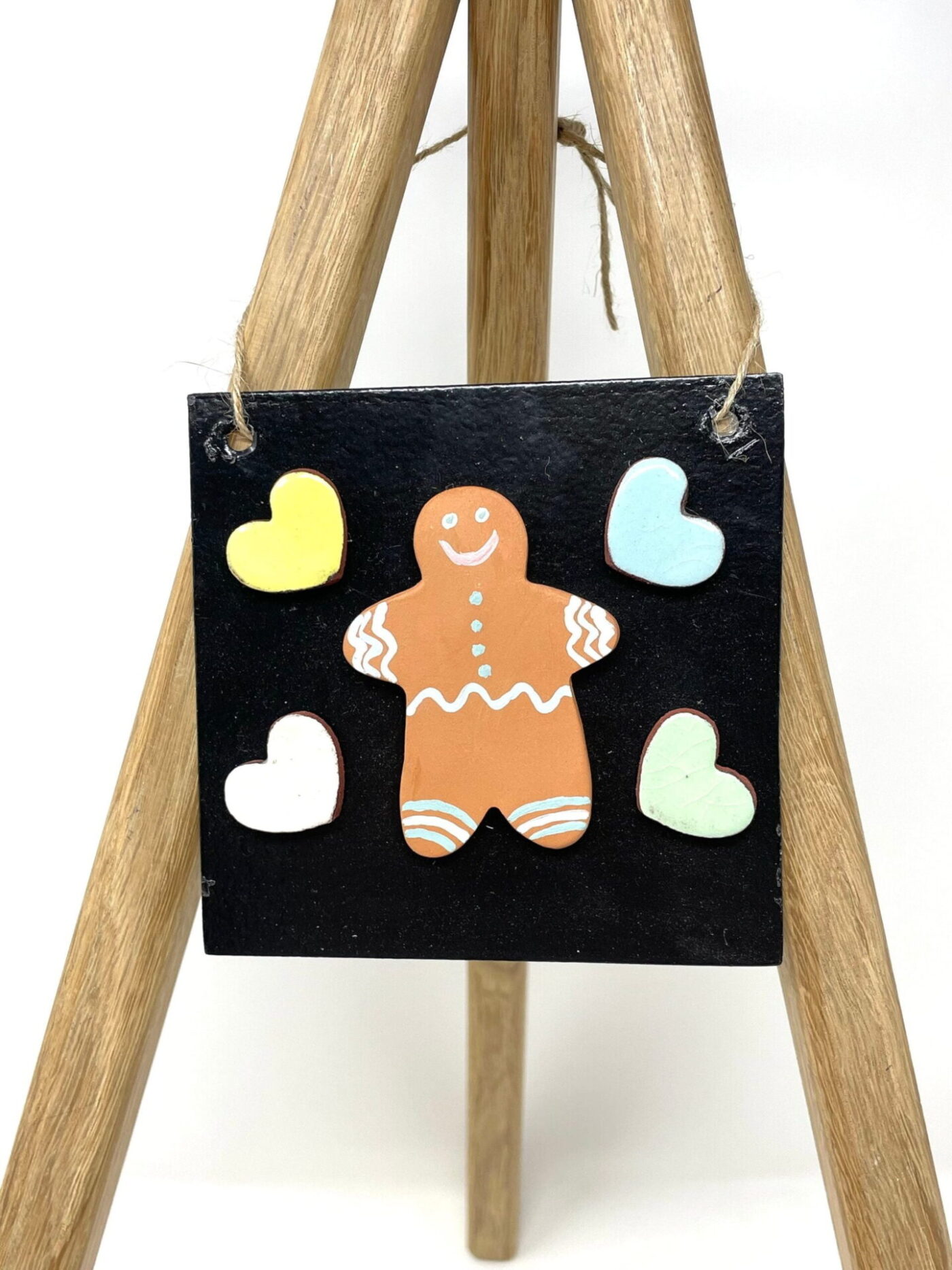Gingerbread & Hearts Magnet Board Set — in use