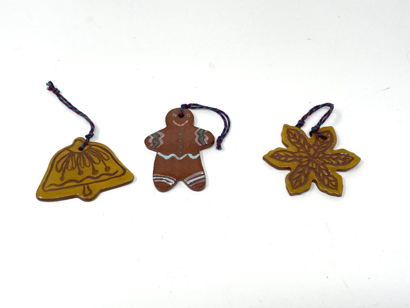 il_fullxfull.6535431220_r46g.jpg Mustard Yellow Christmas Ornaments — Set of 3