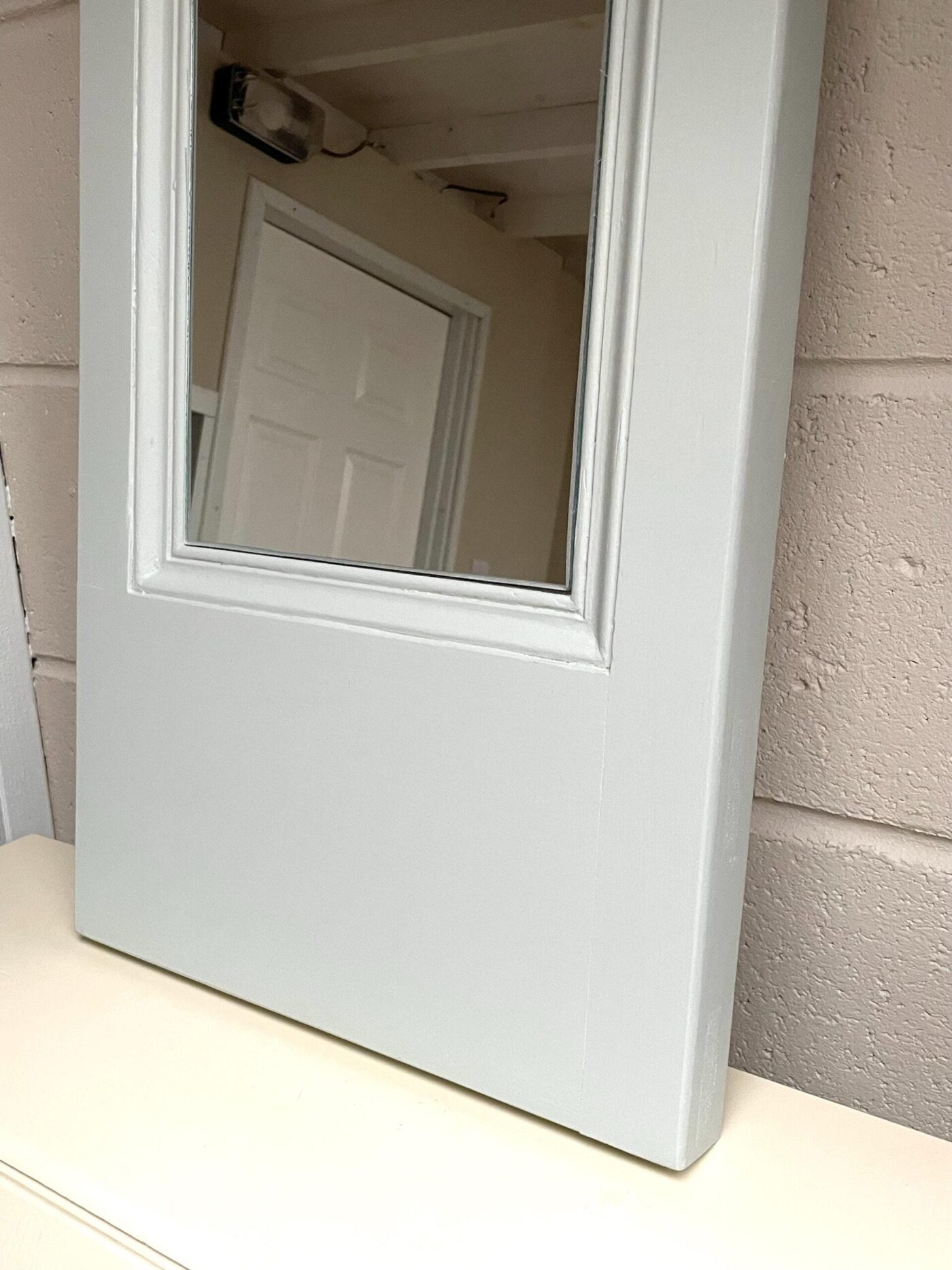 Vintage Door Panel Mirror (F&B Mizzle) — side view
