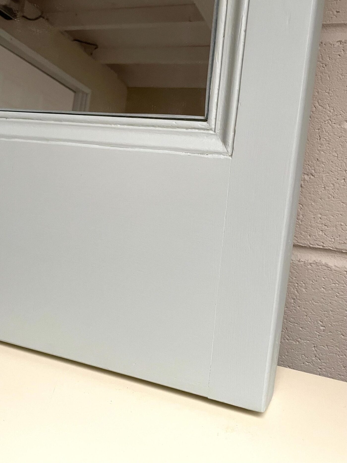 Vintage Door Panel Mirror (F&B Mizzle) — back view