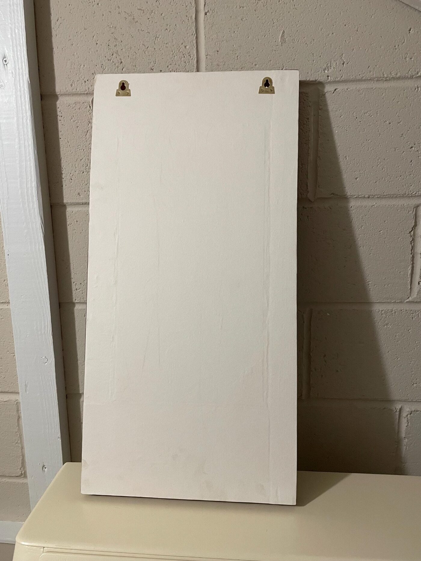 Vintage Door Panel with Magnetic Board (Natural Wood) — back view