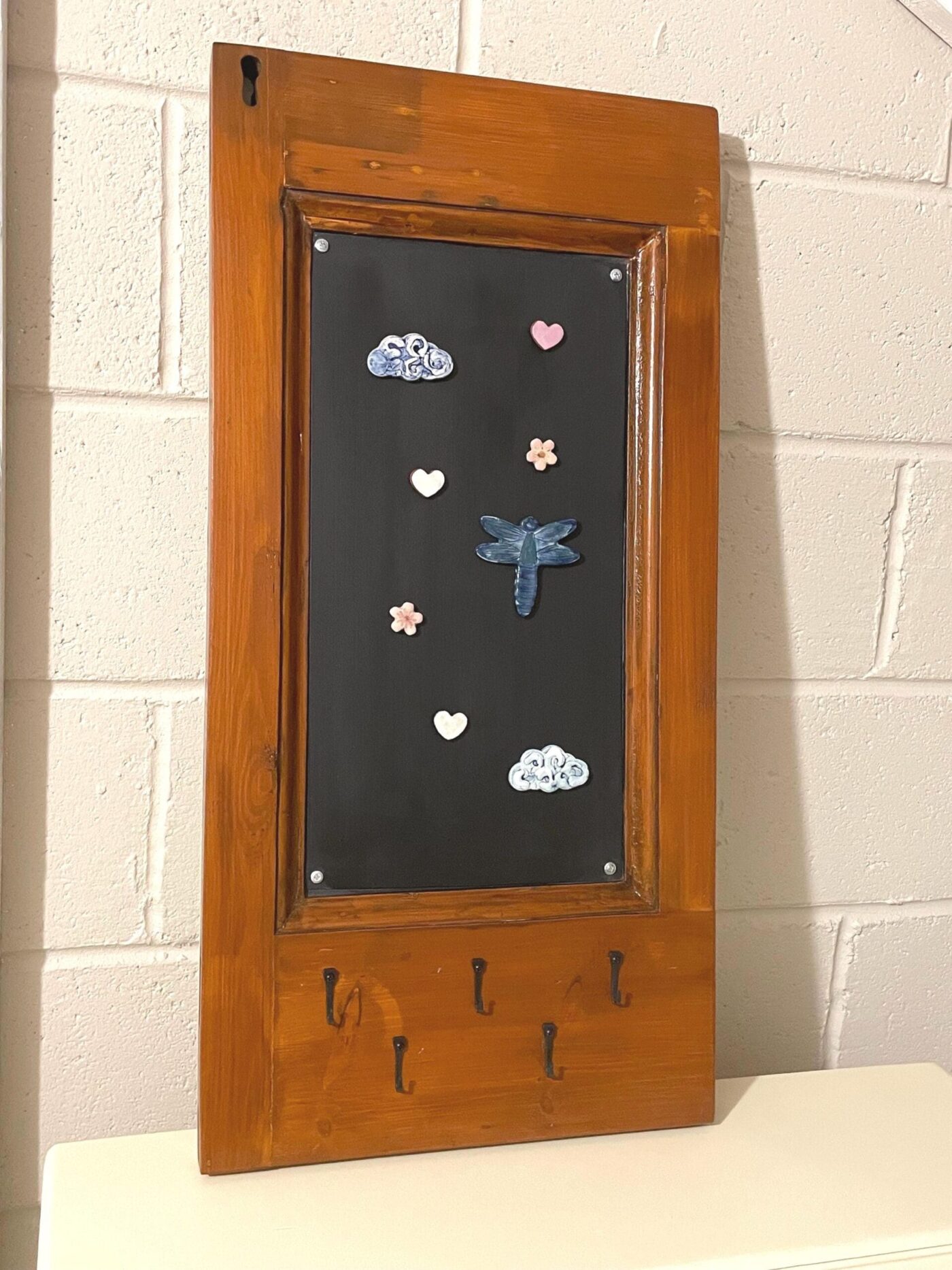 il_fullxfull.6839041059_97xc.jpg Vintage Door Panel with Magnetic Board (Natural Wood)