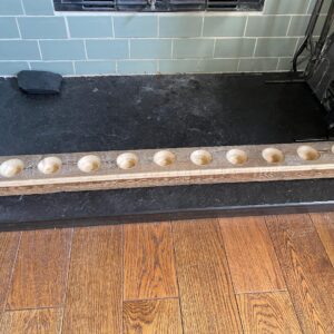 Extra Long Reclaimed Wood Candle Holder | 100-Year-Old Timber 10 Tealight Centerpiece | Rustic Farmhouse Table Decor | 1m Wood Candle Holder