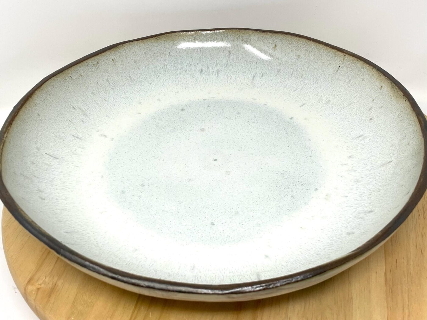 Sgraffito Floral Serving Bowl — alternate angle