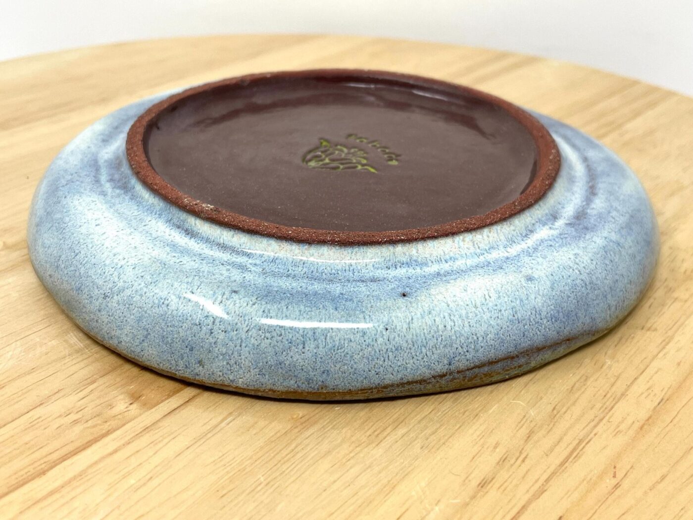 Handmade terracotta folk art plate — made in Scotland — Fabode Ceramics