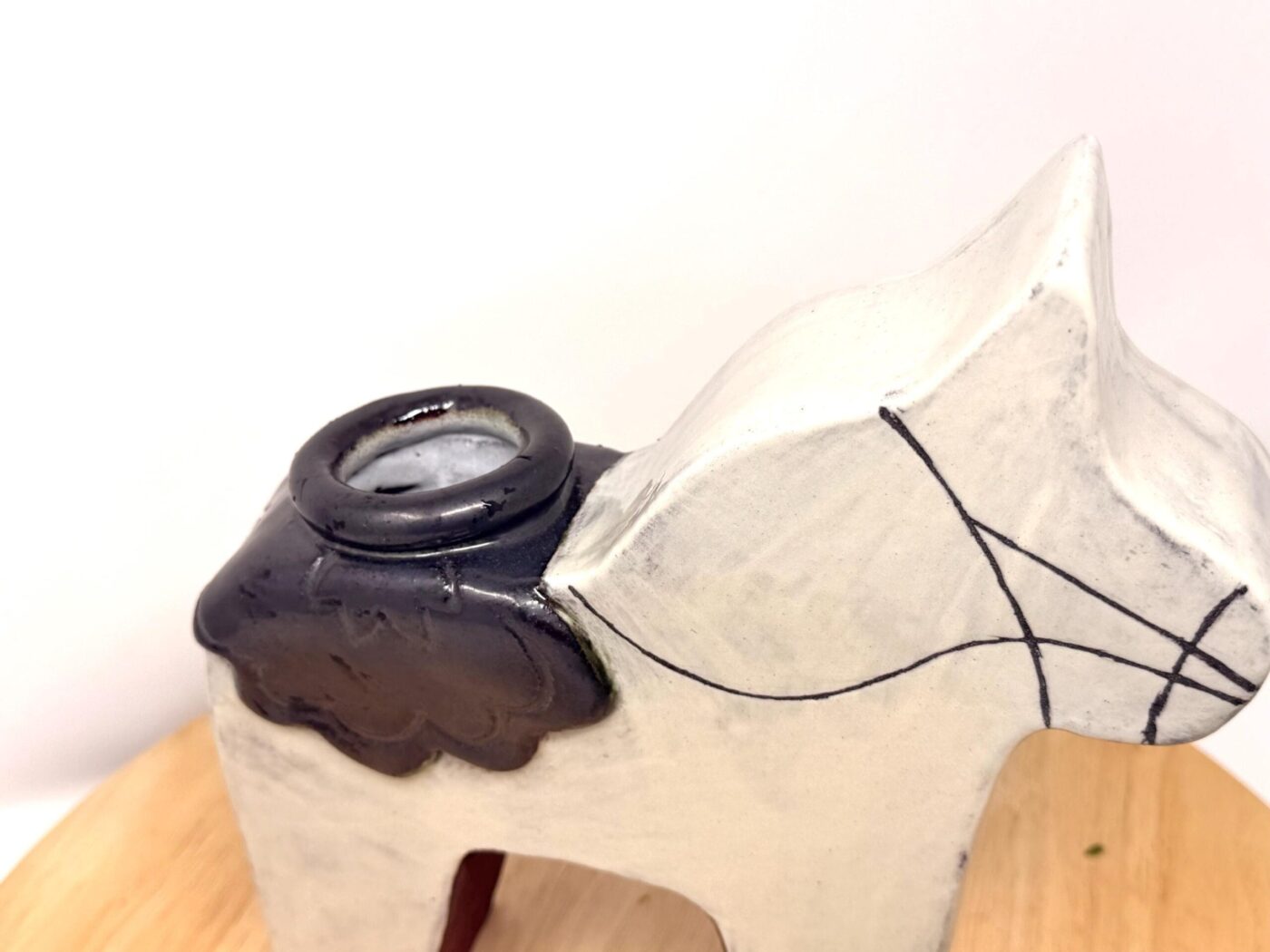 Dala Horse Terracotta Vase — view 15