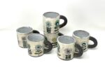 Handmade Ceramic Mug – Rustic Terracotta Stoneware with Folk Flower Sgraffito Design (16 of 16) -- Fabode Ceramics