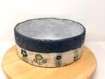 Handmade Folk Art Ceramic Bowl | Sgraffito Floral Terracotta Serving Dish (13 of 15) -- Fabode Ceramics