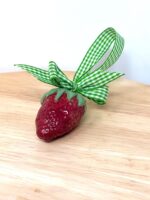 Handmade Ceramic Strawberry Ornament | Hand Painted Folk Art Pottery Decoration (11 of 14) -- Fabode Ceramics
