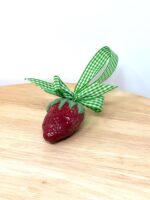 Handmade Ceramic Strawberry Ornament | Hand Painted Folk Art Pottery Decoration (12 of 14) -- Fabode Ceramics