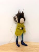 Hand Felted Wool Elf Ornament – Whimsical Folk Art Doll, Waldorf Inspired Hanging Decoration (6 of 13) -- Fabode Ceramics