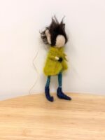 Hand Felted Wool Elf Ornament – Whimsical Folk Art Doll, Waldorf Inspired Hanging Decoration (2 of 13) -- Fabode Ceramics