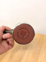 Handmade Ceramic Mug – Rustic Terracotta Stoneware with Folk Flower Sgraffito Design (14 of 16) -- Fabode Ceramics