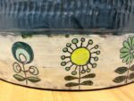 Handmade Folk Art Ceramic Bowl | Sgraffito Floral Terracotta Serving Dish (2 of 15) -- Fabode Ceramics
