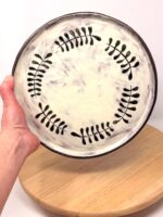 Handmade Large Ceramic Dinner Plate – Scandinavian Folk Inspired Stoneware (1 of 17) -- Fabode Ceramics