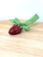Handmade Ceramic Strawberry Ornament | Hand Painted Folk Art Pottery Decoration (14 of 14) -- Fabode Ceramics