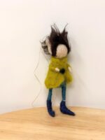 Hand Felted Wool Elf Ornament – Whimsical Folk Art Doll, Waldorf Inspired Hanging Decoration (1 of 13) -- Fabode Ceramics