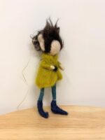 Hand Felted Wool Elf Ornament – Whimsical Folk Art Doll, Waldorf Inspired Hanging Decoration (13 of 13) -- Fabode Ceramics