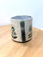 Handmade Ceramic Mug – Rustic Terracotta Stoneware with Folk Flower Sgraffito Design (7 of 16) -- Fabode Ceramics