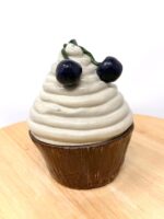 Handmade Ceramic Muffin Box with Lid – Cherry Cupcake Trinket Holder – Whimsical Pottery Jewellery Storage (11 of 13) -- Fabode Ceramics