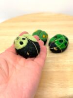 Set of 3 Needle Felted Ladybird Pin Cushions – Wool Ladybug Ornaments, Hanging Decorations (6 of 11) -- Fabode Ceramics