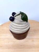 Handmade Ceramic Muffin Box with Lid – Cherry Cupcake Trinket Holder – Whimsical Pottery Jewellery Storage (7 of 13) -- Fabode Ceramics