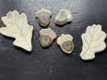 Handmade Ceramic Acorn & Oak Leaf Magnet Set, Autumn Decor (5 of 10) -- Fabode Ceramics