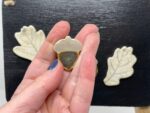 Handmade Ceramic Acorn & Oak Leaf Magnet Set, Autumn Decor (8 of 10) -- Fabode Ceramics