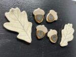 Handmade Ceramic Acorn & Oak Leaf Magnet Set, Autumn Decor (7 of 10) -- Fabode Ceramics