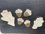 Handmade Ceramic Acorn & Oak Leaf Magnet Set, Autumn Decor (6 of 10) -- Fabode Ceramics