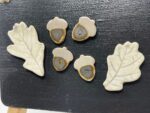 Handmade Ceramic Acorn & Oak Leaf Magnet Set, Autumn Decor (3 of 10) -- Fabode Ceramics