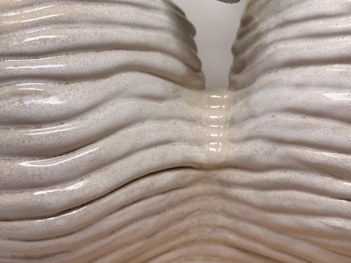 Large Handmade Double Ceramic Vase – One of a Kind White Stoneware Sculptural Vase (9 of 15) -- Fabode Ceramics