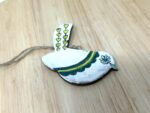 Handmade Terracotta Bird Ornament | Sgraffito Ceramic Wall Hanging (8 of 10) -- Fabode Ceramics