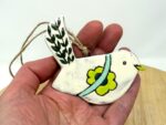 Handmade Terracotta Bird Ornament | Sgraffito Ceramic Wall Hanging (9 of 10) -- Fabode Ceramics
