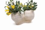 Large Handmade Double Ceramic Vase – One of a Kind White Stoneware Sculptural Vase (3 of 15) -- Fabode Ceramics